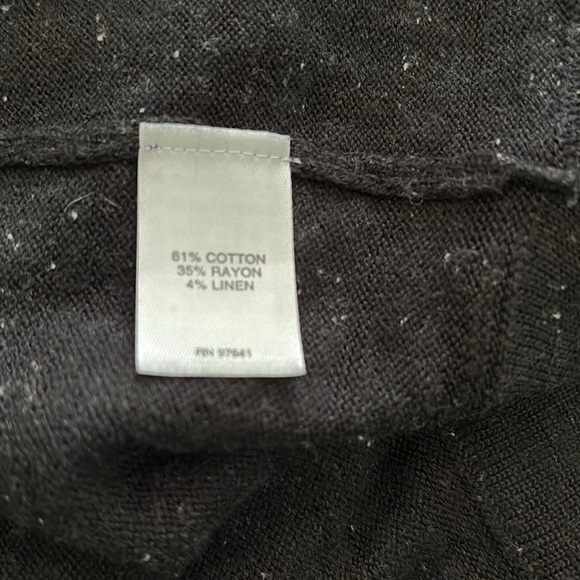 J. Jill Black Cardigan Sweater Open-Front Knit - Picture 6 of 7